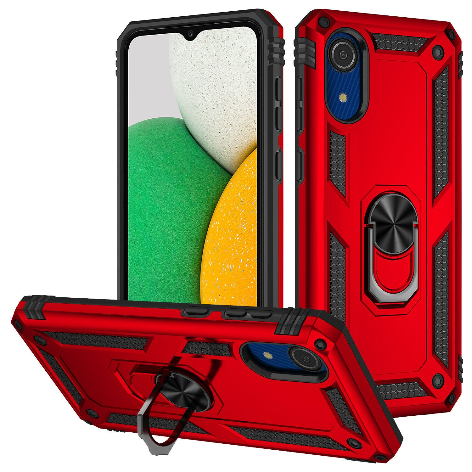 Coque hybride avec anneau pour Samsung Galaxy A03 Core Coque hybride avec anneau pour Samsung Galaxy A03 Core